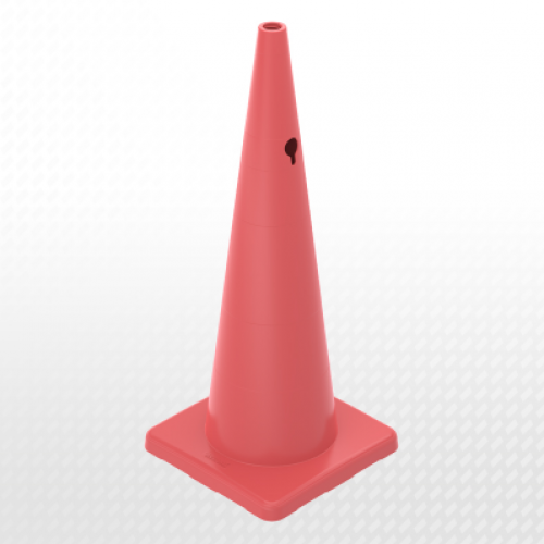 90 cm PVC Trafik Konisi, Dörtgen