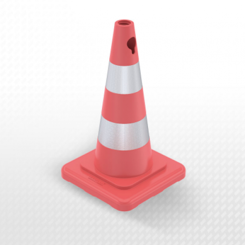 50 cm PVC Trafik Konisi, Dörtgen