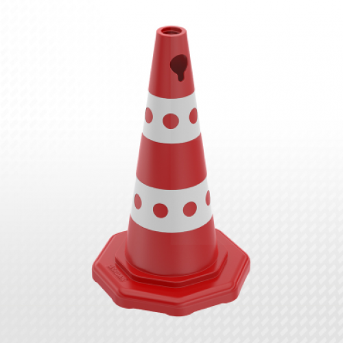 50 cm BENEKLİ PPC Reklam Konisi