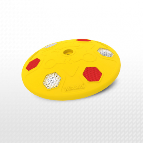 Yuvarlak mercekli yol butonu