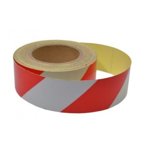 Kırmızı - Beyaz Reflektif Bant